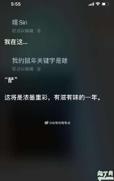 嘿siri我的鼠年關鍵字是什么 siri鼠年關鍵詞怎么玩7